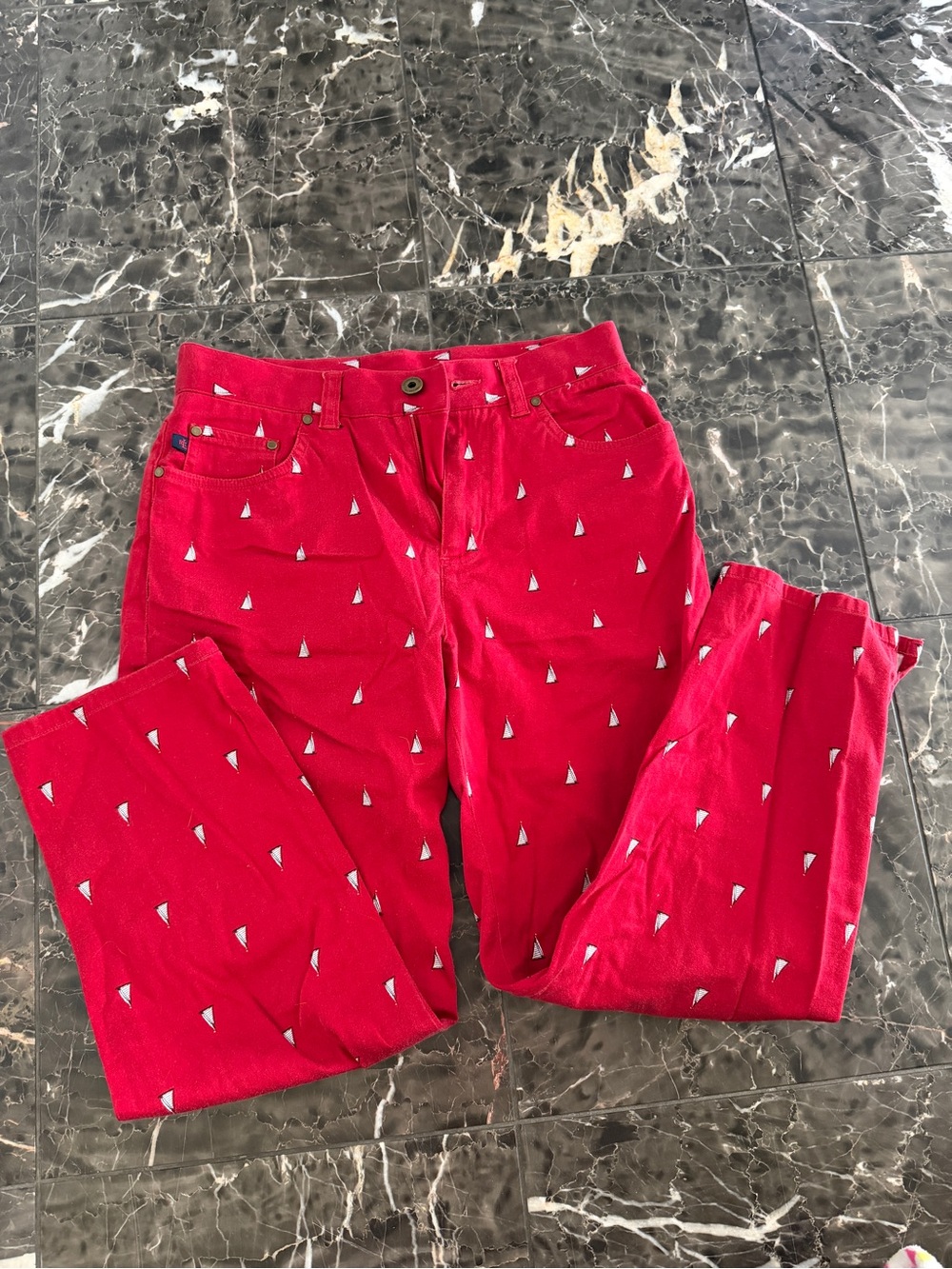Vintage Lauren Ralph Lauren petite cotton sailboat pants